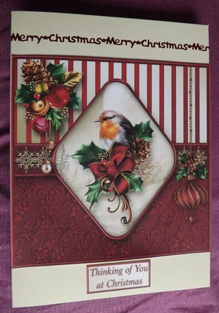 Christmas Robin - Diamond Pyramid Card Mini Kit by Ann McKenzie
