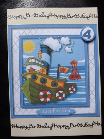 Chuggy the Birthday Tug Boat 1 by Ann McKenzie