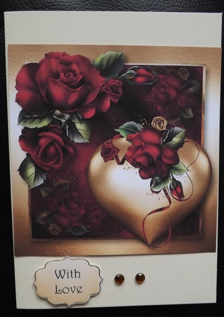 Hearts & Flowers - Red Roses by Ann McKenzie