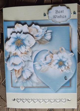 Hearts & Flowers - Beautiful Blue by Ann McKenzie