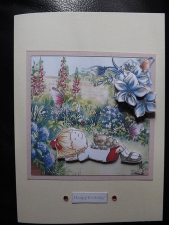 Penny for Your Thoughts 7x7 Card and Decoupage by Ann McKenzie