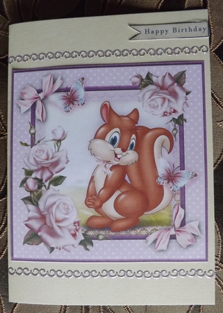 Spring Squirrel in the Garden Card Mini Kit by Ann McKenzie
