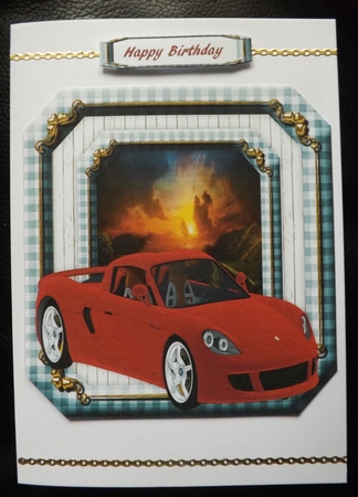 Lovely Sunset and Red Car  by Ann McKenzie