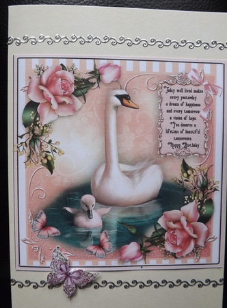 The Swansong Verse Card Front Kit by Ann McKenzie