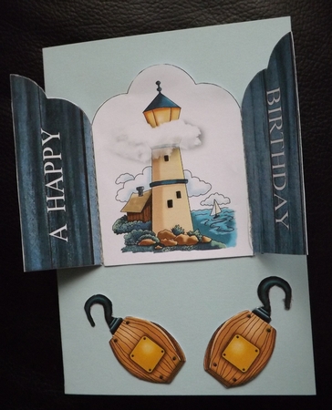 Birthday Lighthouse Quick Card by Ann McKenzie