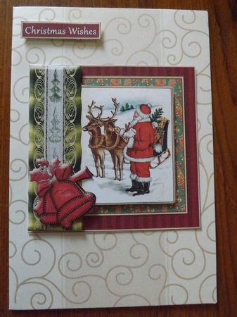 Santa and Reindeers by Ann McKenzie