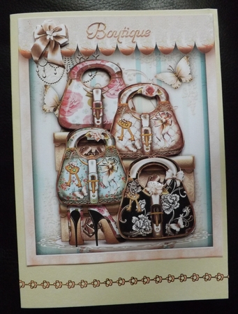 Ladies Handbags Boutique Card Mini Kit by Ann McKenzie