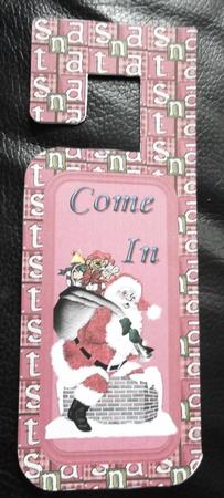 Santa Welcome Doorhanger by Ann McKenzie