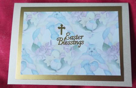 Cute Easter Rabbit Basket Vellum by Ann McKenzie