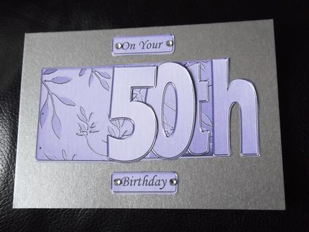 50th Elegant Metallic Book Sheet by Ann McKenzie