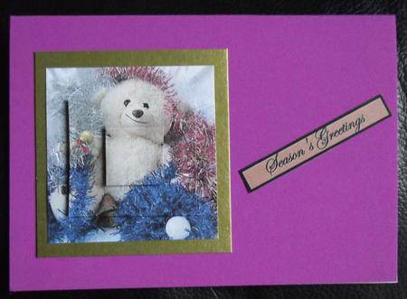 Christmas Teddy Bear Square Pyramid by Ann McKenzie