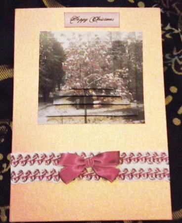 A Pretty Photograph of a Pink Tree with Snow, Pyramids by Ann McKenzie