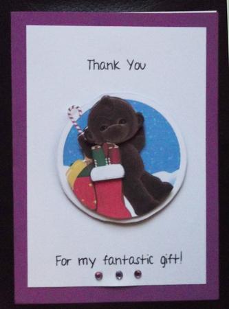 Thank You for My Christmas Gift Quick Card by Ann McKenzie