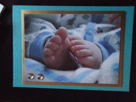 Baby Boy Feet A4 by Ann McKenzie