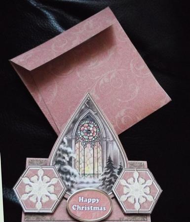 Church Window Flake Happy Christmas Teardrop Trio Kit by Ann McKenzie