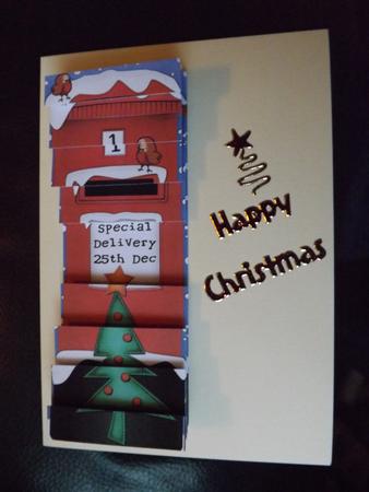 Xmas Tree Postbox Dl Side Stacker Topper by Ann McKenzie
