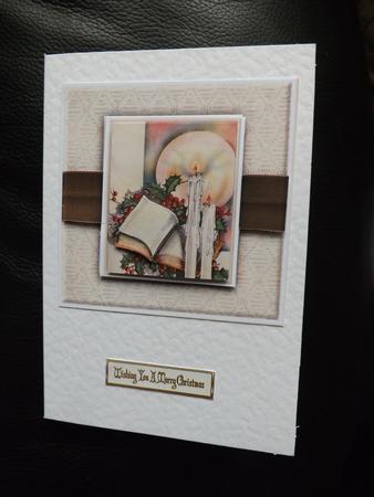 Bible & Candles 6x6 Quick Card by Ann McKenzie