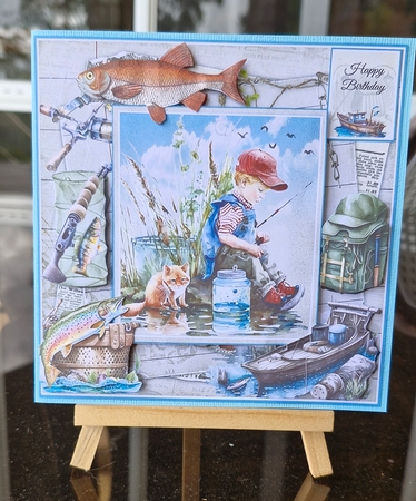 Boy Fishing Mini Page Kit by Lorrae Nicklen