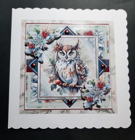 Christmas Owl Mini Page Kit  by Lorrae Nicklen