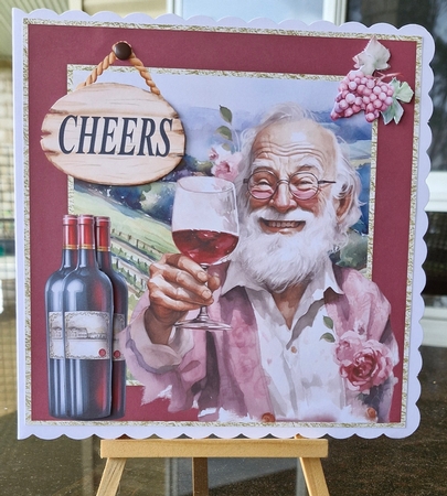 Male vineyard Birthday card front 3 by Lorrae Nicklen