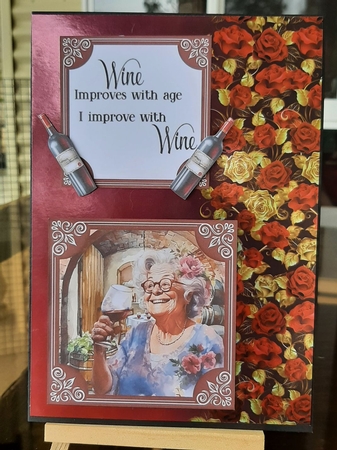 Older female vineyard card front  by Lorrae Nicklen
