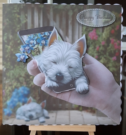 Sleeping Westie by Lorrae Nicklen