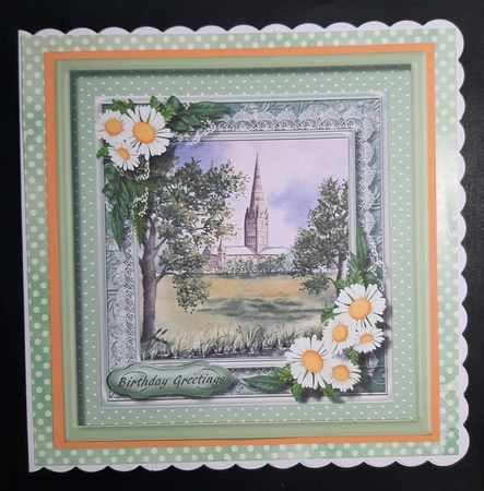 Beautiful Salisbury Cathedral and Daisy's by Lorrae Nicklen