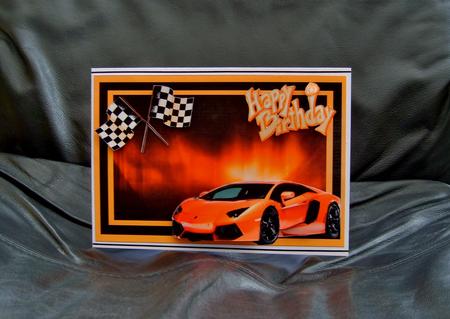 Lamborghini Aventador Decoupage by Anna Jones