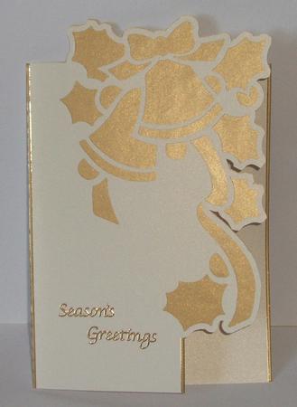 Christmas Bells Over The Corner Card by Anna Stretton