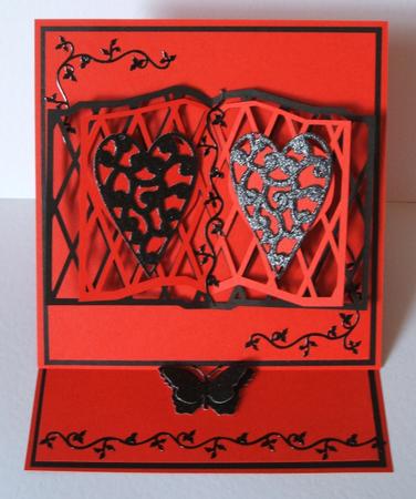Heart Lattice Layered Open Book by Anna Stretton