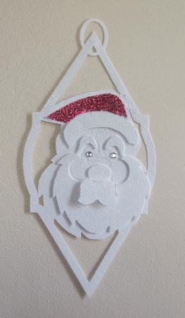 Christmas Bauble Layered Santa by Anna Stretton