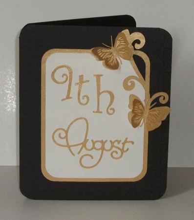 Butterfly Scroll Frame and Mat by Anna Stretton