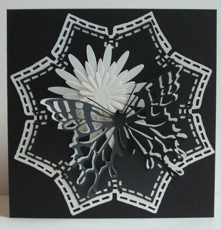 Stitched Look Hexagons Nesties by Anna Stretton