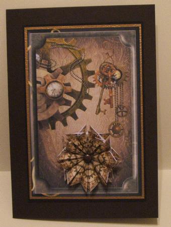 Steampunk Topper with Tea Bag Folding Tiles by Anna Stretton