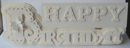 Scalloped Birthday Layered Card - Robo/cameo by Anna Stretton