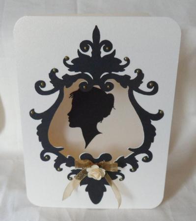 Framed Cameo Card by Anna Stretton