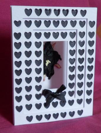Heart Tunnel Frame Aperture Card by Anna Stretton