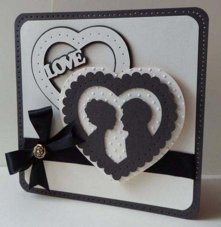 307 Double Heart Card by Anna Stretton