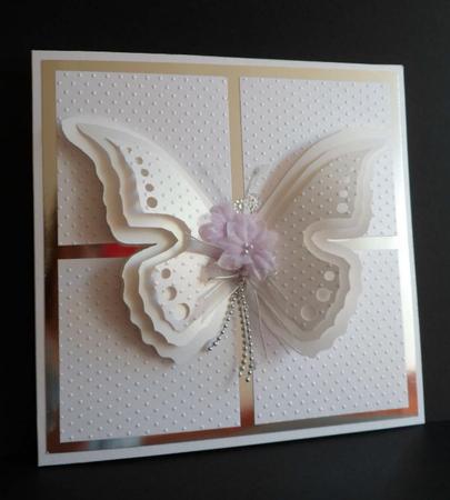 Butterfly Shaped Card 1 by Anna Stretton