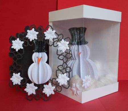 3D Snowman Box & Card Set by Anna Stretton