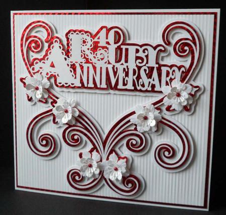 Anniversary Swirly Scalloped Toppers by Anna Stretton