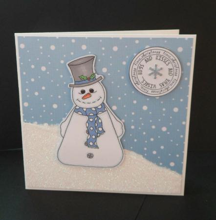 Snowman Digital Stamp by Anna Stretton