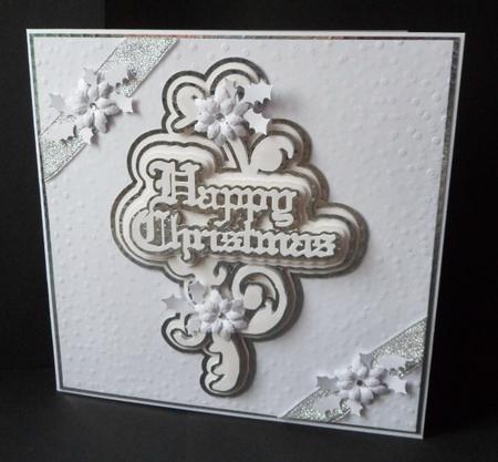 Happy Christmas A5 Topper by Anna Stretton
