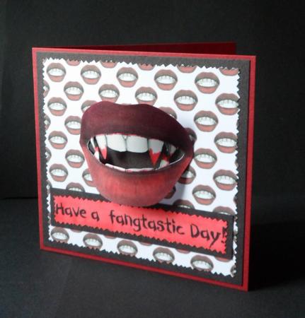 Vampires Kiss A4 Backing Paper by Anna Stretton