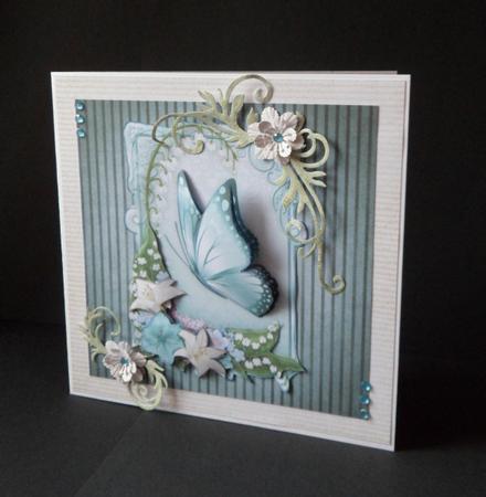 Bygone Days in Dusky Blue Scrapbooking Paper Set by Anna Stretton