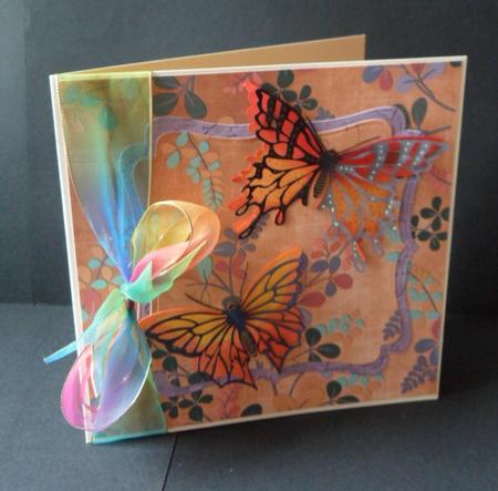 Oriental Ferns 2 Dark Vtea 8 Scrapbooking Papers Kit by Anna Stretton