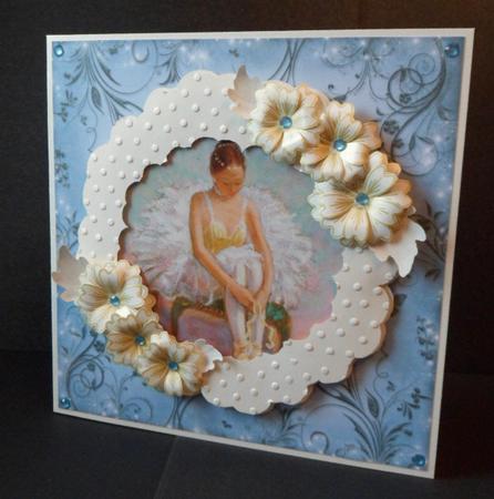 Fancy Frame with Flowers by Anna Stretton