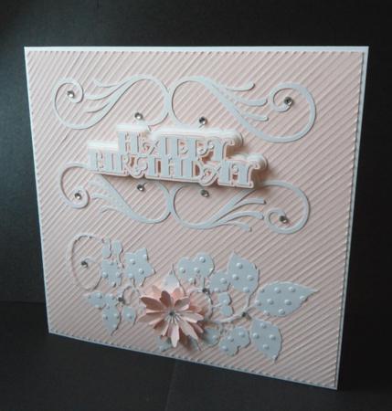 Double Swirl Layered Happy Birthday Topper by Anna Stretton