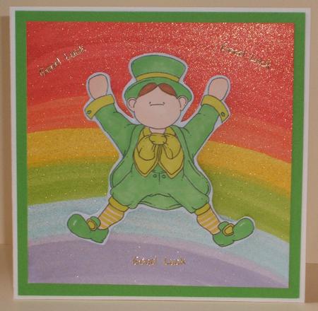Rainbow Leprechaun Doodles Digital Stamp by Anna Stretton