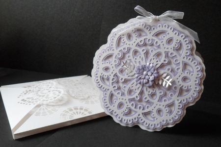 Fancy Doily Card & Boxlope by Anna Stretton